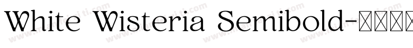 White Wisteria Semibold字体转换